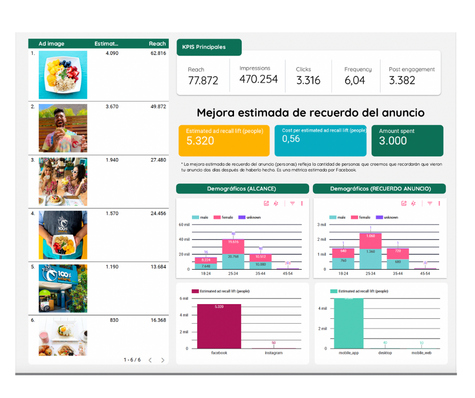 Paid Media Marketing Dashboard in Looker Studio